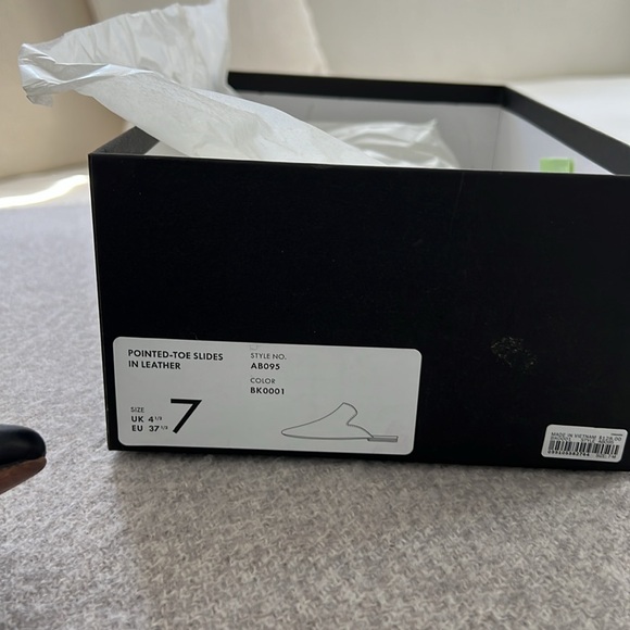 J. Crew leather Black Mules with Pointed Toe - Picture 12 of 14